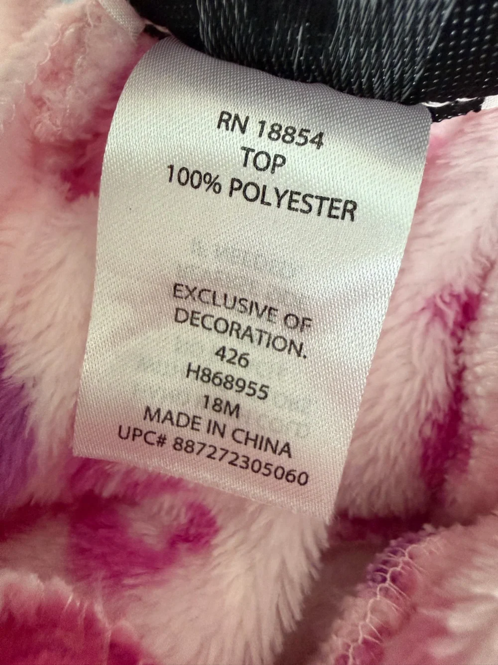 Rare Editions Pink Bow & Heart Fleece Matching Set